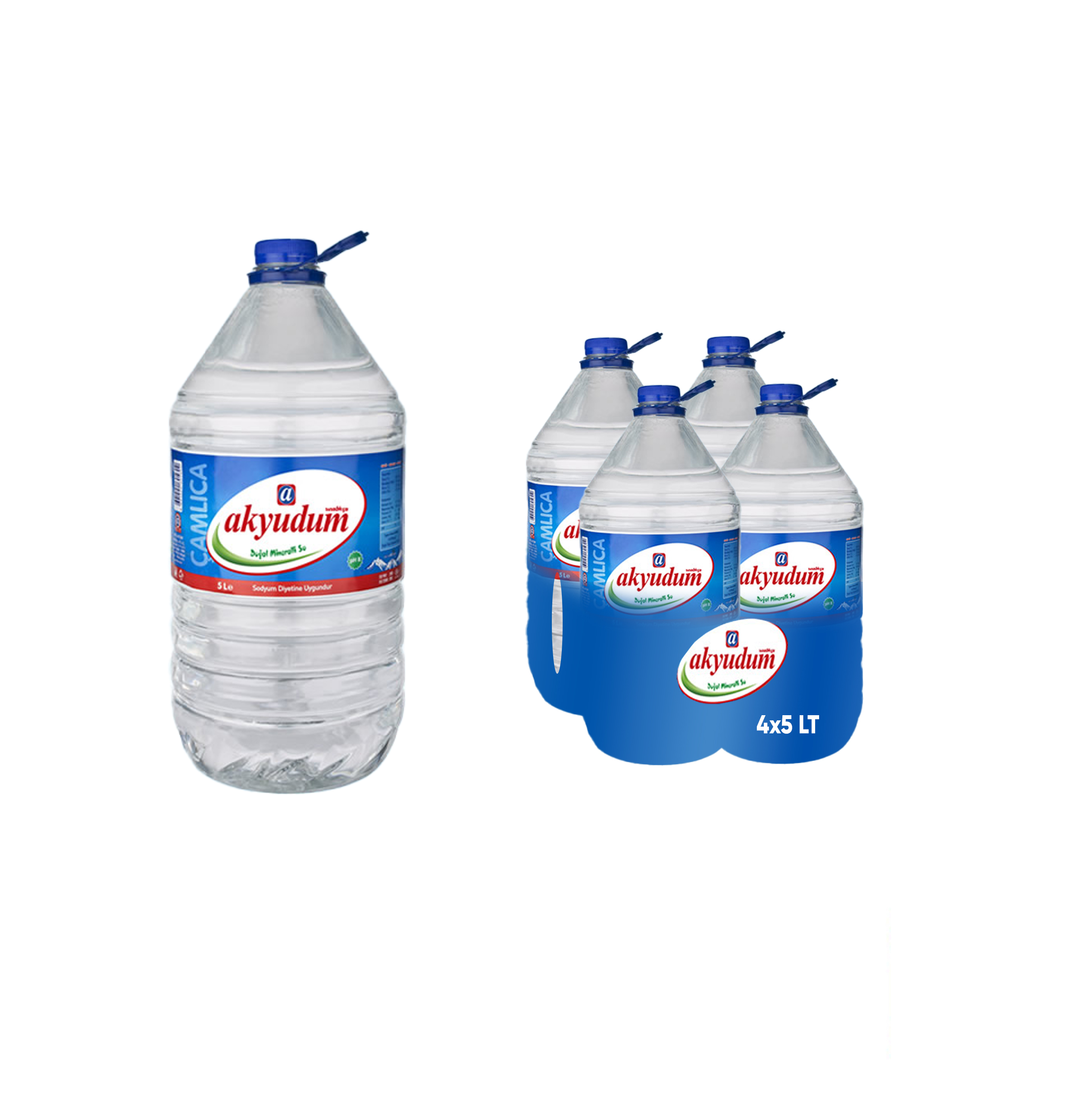 Akyudum  Akyudum 2x5LT Pet Şişe Su
